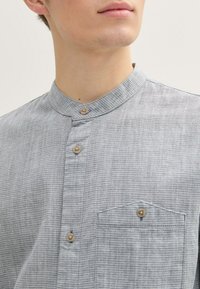 TOM TAILOR DENIM STRUCTURED - Chemise - navy white structure