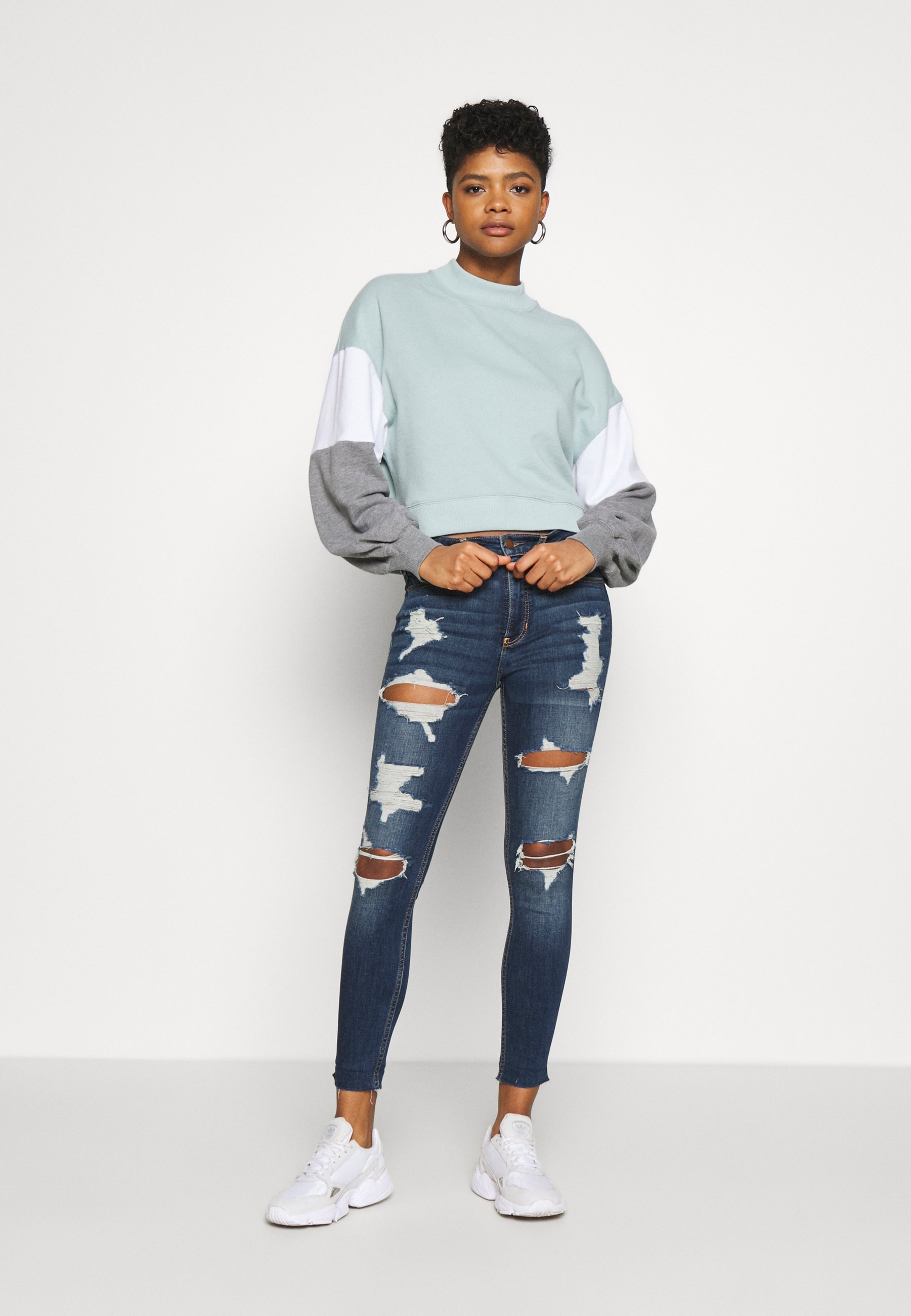Hollister Co. Vaqueros pitillo - blue denim - Zalando.es