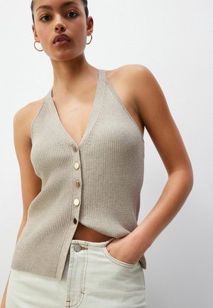 Next REGULAR FIT - Waistcoat - sage green