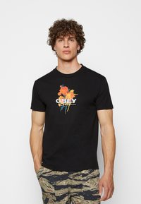 Obey Clothing BOUQUET - T-shirt estampada - black