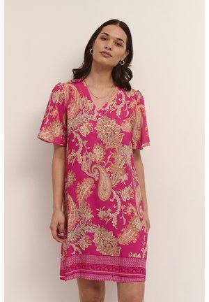 CRALORA V-NECK - Jurk - pink golden paisley