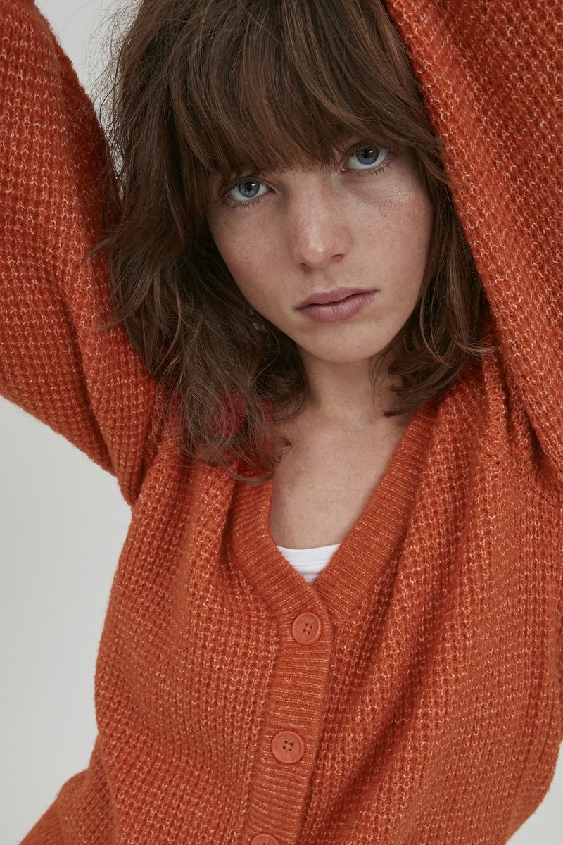 Damen Strickjacken | ICHI IHDUSTY CA3 Strickjacke pureed pumpkin/orange - UZ83896 Damen Strickjacken | ICHI IHDUSTY CA3 Strickjacke pureed pumpkin/orange - UZ83896