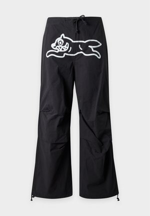 Icecream, RUNNING DOG PARACHUTE PANTS - Bukser - black