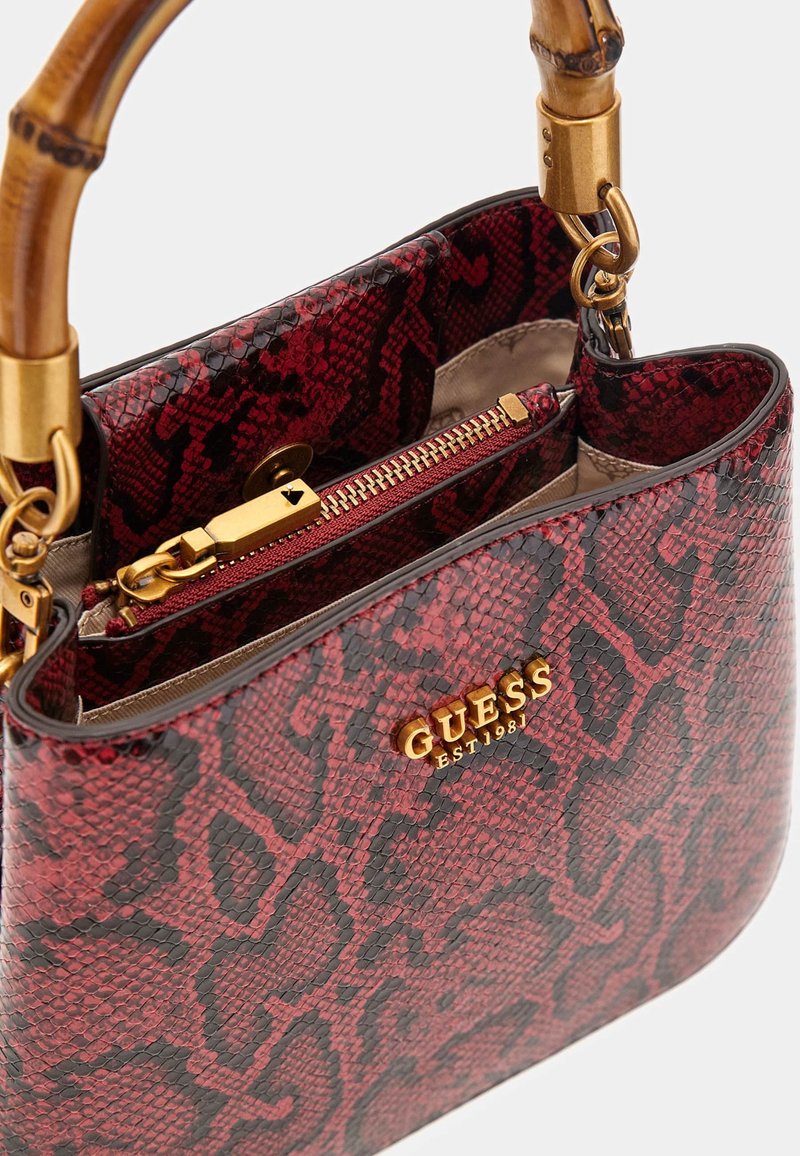 Arnela Guess Handtasche Schwarz Rot Tasche Guess Rot Guess