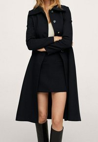 Mango Cappotto classico - black