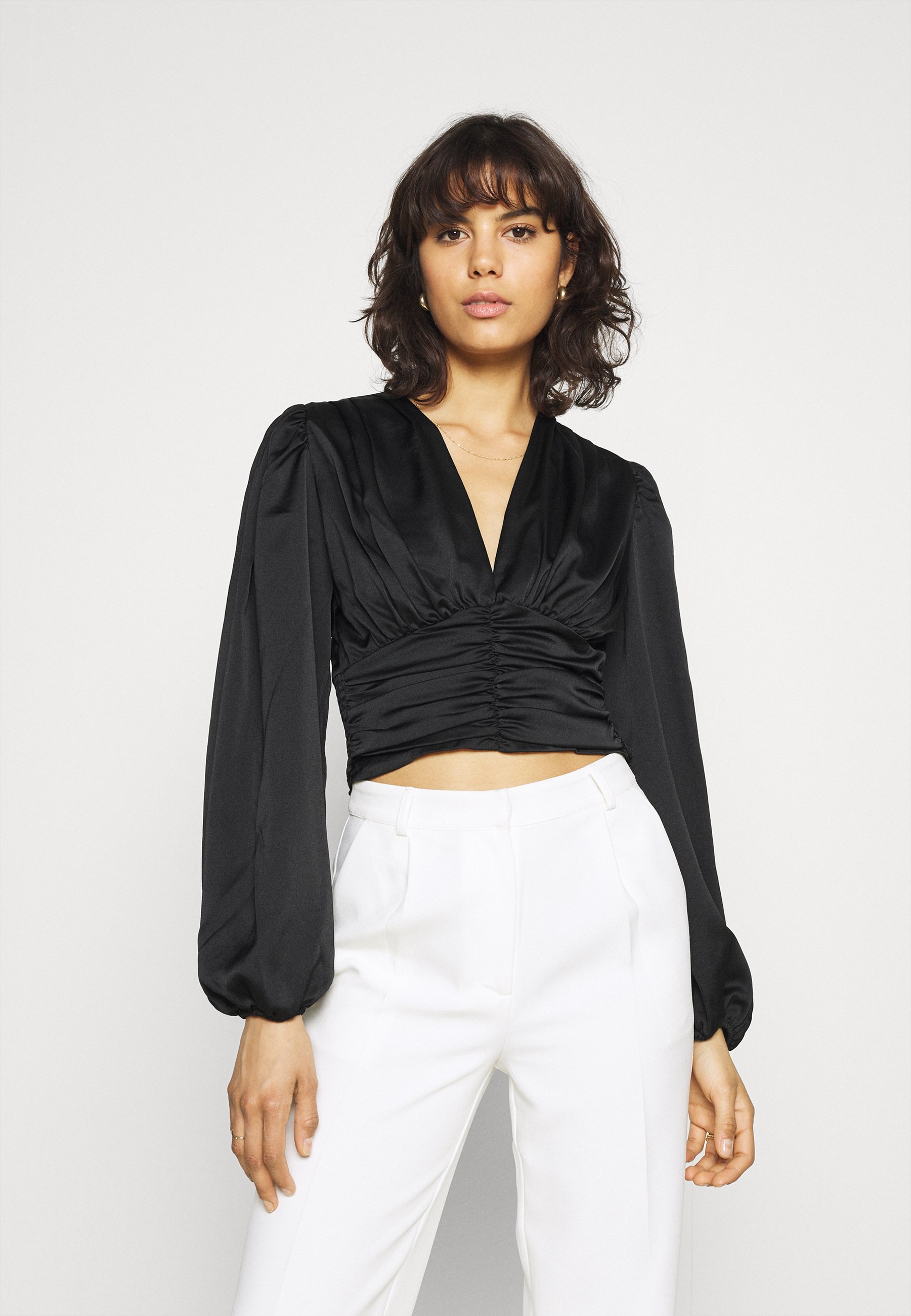 Gina Tricot VICTORIA BLOUSE - Longsleeve - black/Zwart - Zalando.nl