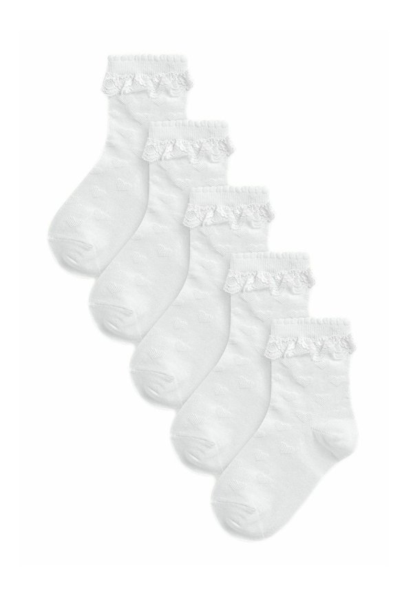 5 PACK RICH HEART TEXTURE RUFFLE - Socken