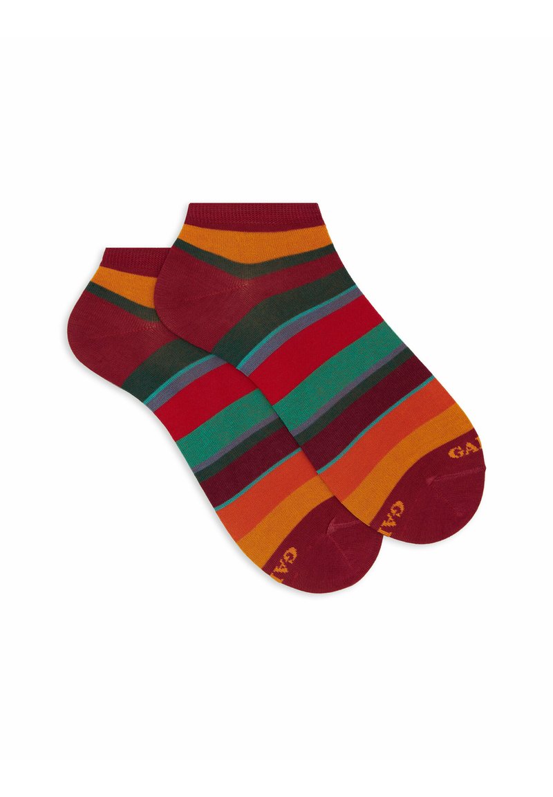 Gallo WITH STRIPES - Calze - carminio eucalipto
