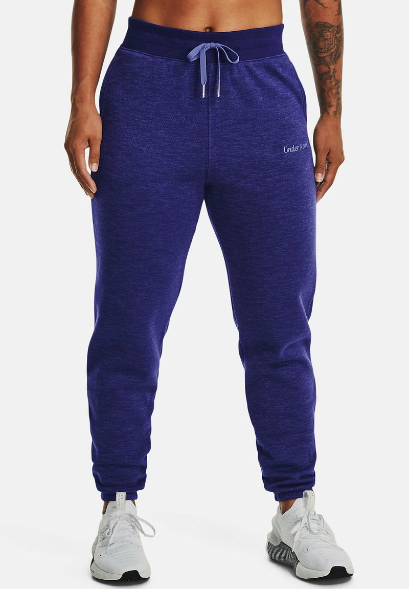 Under Armour ESSENTIAL SCRIPT Tracksuit bottoms sonar blue/blue