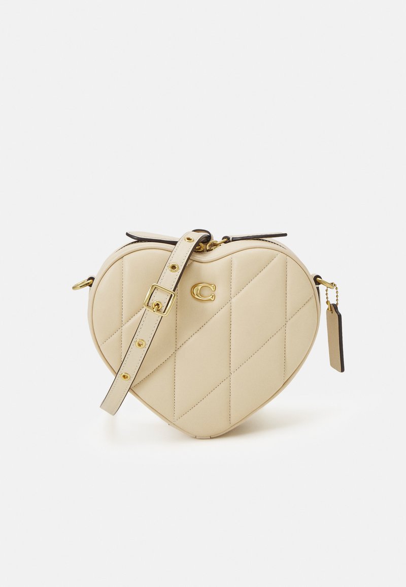 Coach QUILTED HEART CROSSBODY Across body bag ivory/offwhite