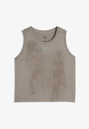 Puma, W PUMA X HYROX CLOUDSPUN THERMOADAPT CROP TANK - Top - mouse gray
