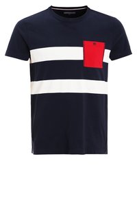 Tommy Hilfiger Triko s potiskem - dark blue