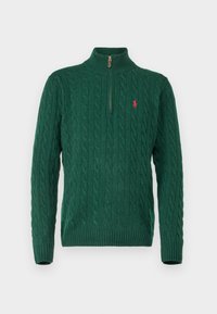 CABLE-KNIT WOOL-CASHMERE JUMPER - Jumper - moss agate