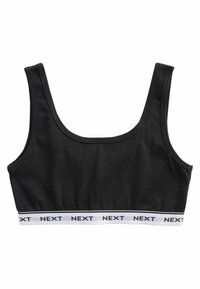 Next 3 PACK CROP - Linne - black grey white contrast elastic