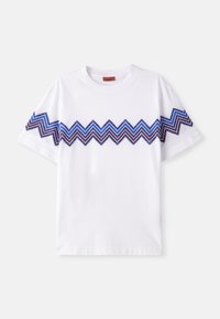 SHORT SLEEVE - Triko s potiskem - white/blue