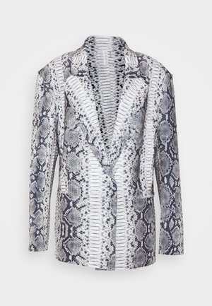 Norma Kamali SINGLE BREASTED STRAIGHT FIT JACKET - Blazer - black/white