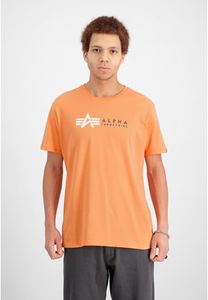 LABEL T - T-Shirt print - tangerine