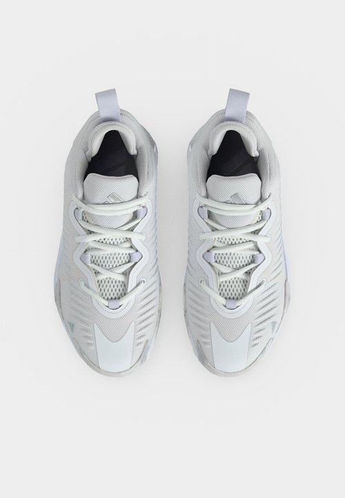 adidas INITIATION UNISEX - Basketball shoes - footwear white/silver-coloured metallic/dash grey — photo 5