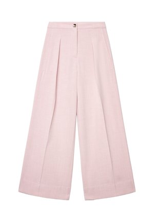LUNGO TINTA UNITA - Pantaloni - rosa cipria