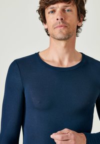 Damart COL ROND FINE SENSITIVE MANCHES LONGUES - Maglietta intima - Dark Navy