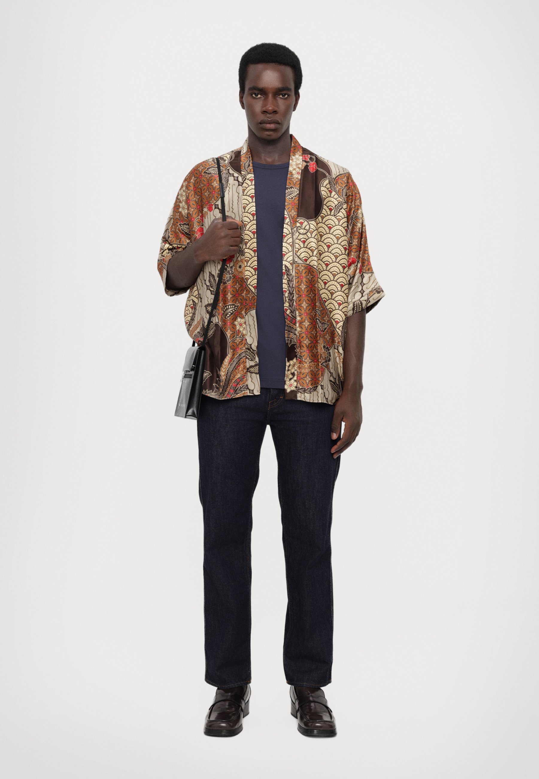 Origin Of Hearts LA PALMA KIMONO UNISEX - Summer jacket - red/brown/red - Zalando Origin Of Hearts LA PALMA KIMONO UNISEX - Summer jacket - red/brown/red - Zalando