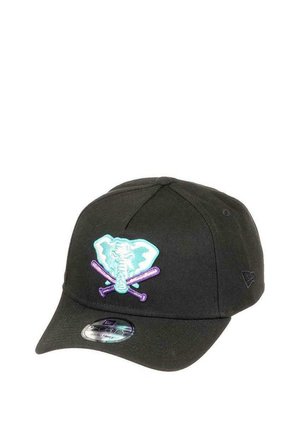 New Era, OAKLAND ATHLETICS MLB 25TH ANNIVERSARY SIDEPATCH COOPERSTOWN 9FORTY A-FRAME SNAPBACK UNISEX - Cap - schwarz