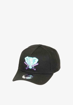 New Era, OAKLAND ATHLETICS MLB 25TH ANNIVERSARY SIDEPATCH COOPERSTOWN 9FORTY A-FRAME SNAPBACK UNISEX - Cap - schwarz
