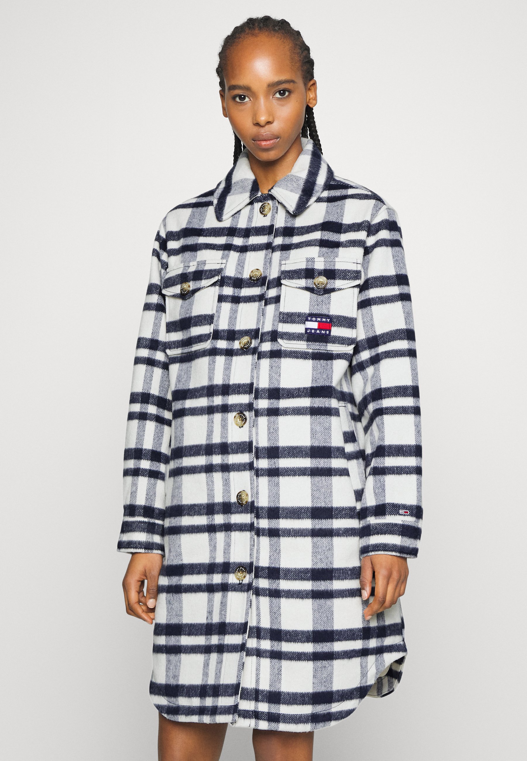 Tommy Jeans COAT - Classic coat - stony 