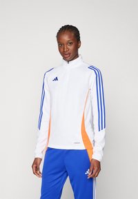 adidas Performance TIRO TRAINING TOP  - Langærmet T-shirt - white/lucid blue/app solar red