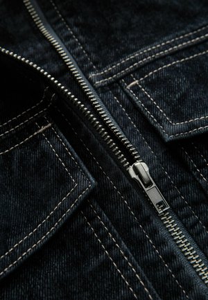 Next ZIP FRONT- REGULAR FIT - Teksajakk - navy blue flocked