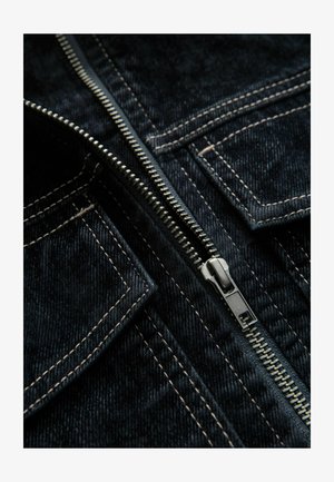 Next ZIP FRONT- REGULAR FIT - Jachetă din denim - navy blue flocked