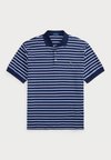 STRIPED SOFT COTTON POLO SHIRT - Polo - refined navy