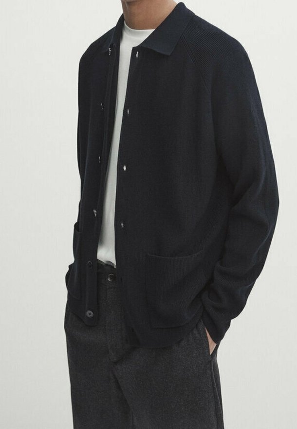 Massimo Dutti Gilet - dark blue