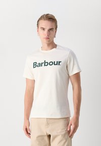 Barbour LOGO TEE - Triko s potiskem - whisper white