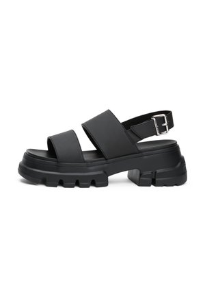 CHUNKY CITY - Platform sandals - black