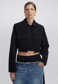 Ipekyol WIDE POCKET CROP - Lichte jas - black