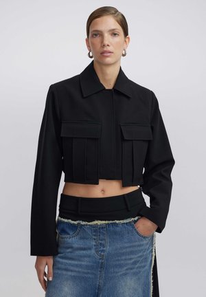 Ipekyol WIDE POCKET CROP - Giacca leggera - black