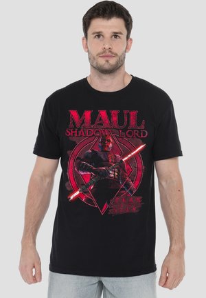 Star Wars, MAUL SHADOW LORD FEAR IS MY ALLY - Print T-shirt - black