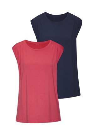 PACK OF 2 - Základné tričko - royalblau koralle