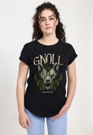 DUNGEONS DRAGONS HONOR AMONG THIEVES GNOLL MONSTER ICON - T-shirts print - black
