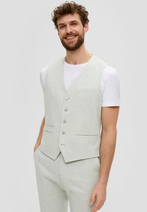 s.Oliver BLACK LABEL Waistcoat - salbeigrün