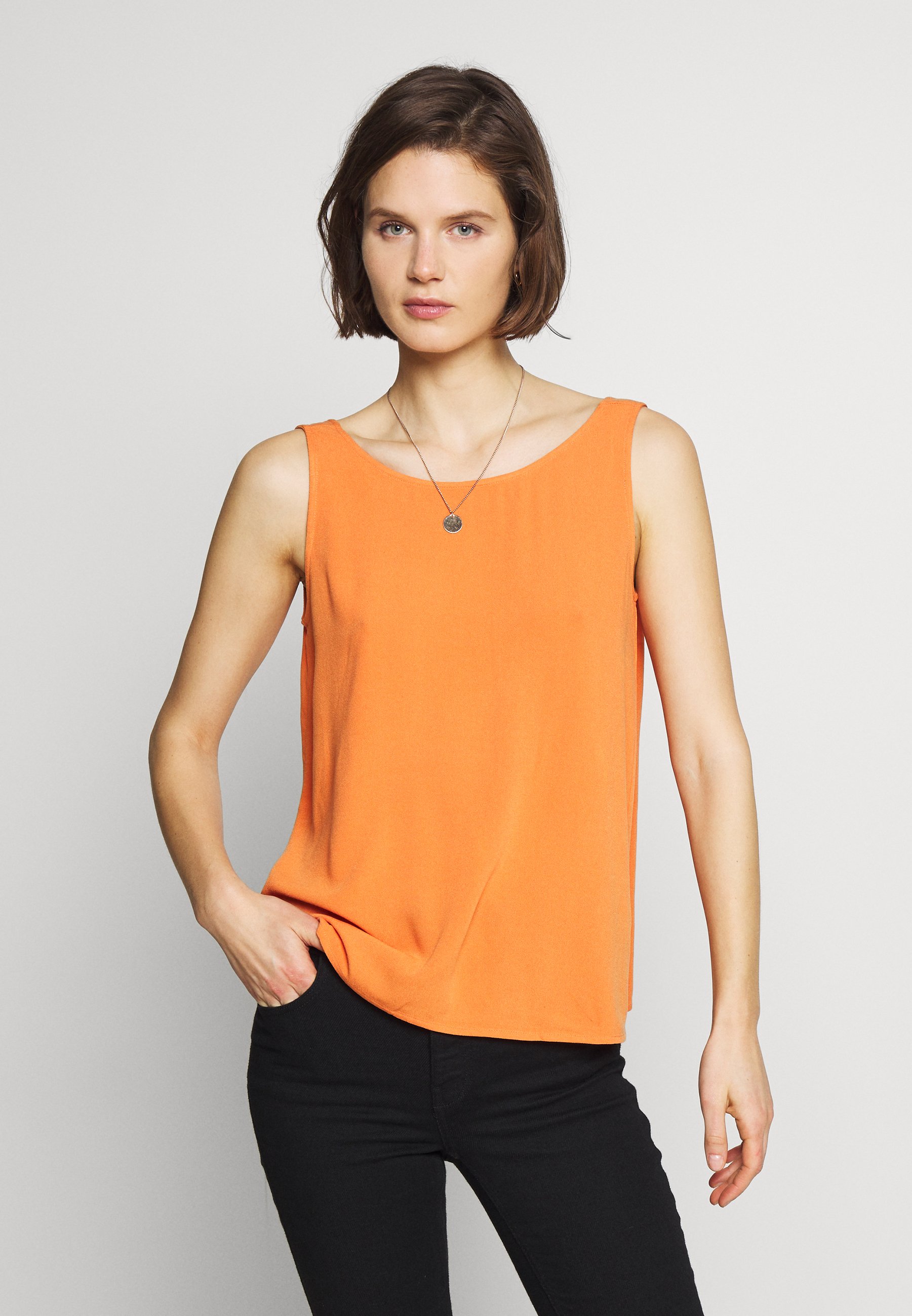 Esprit CORE RAYON CRÊP Bluser rust orange Zalando.no Esprit CORE RAYON CRÊP - Bluser - black