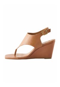 Next SIGNATURE TOE POST - REGULAR FIT - T-bar sandals - tan brown
