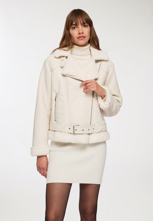 FAUX SHEEPSKIN - Blazer - avorio