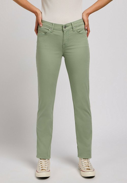 Lee CAROL - Jeans Straight Leg - Evergreen/grün
