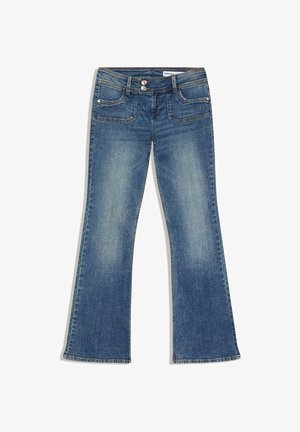 LOW-RISE - Bootcut-farkut - blue denim