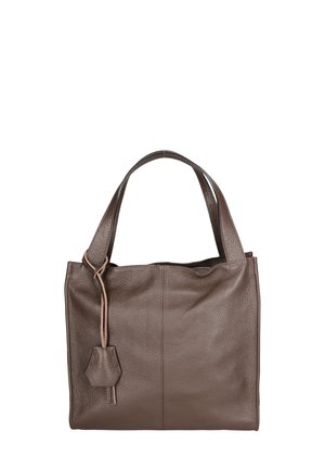 SHOULDER - Shopping bag - d moro dark brown