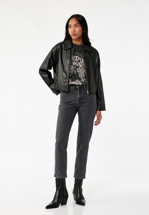 Jeans a sigaretta - grey denim