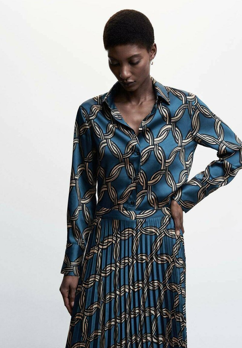 Mango KATEA - Jupe trap?�ze - blau/bleu marine - ZALANDO.CH