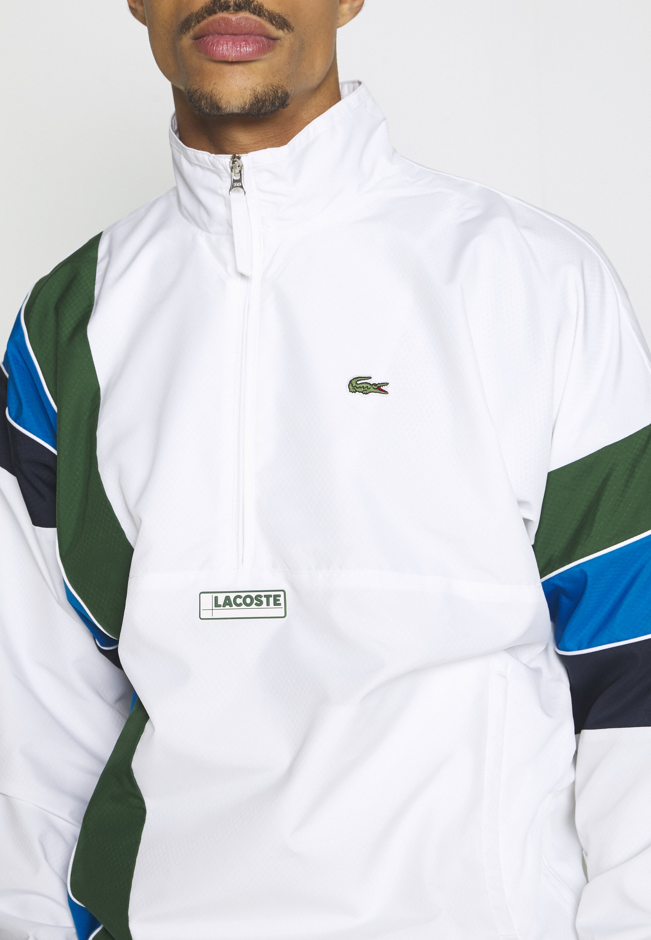 lacoste half zip jacket